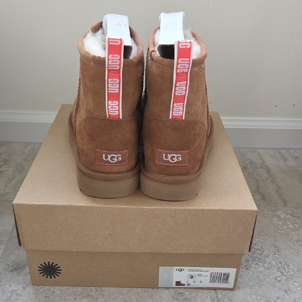 UGG Mini Brown Suede Boots